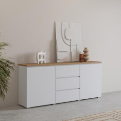 Тумба Helvetia Modo 247VOJ26 (White/Mauvella Oak)