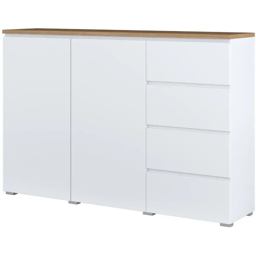 Тумба Helvetia Modo 247VOJ45 (White/Mauvella Oak) - 2