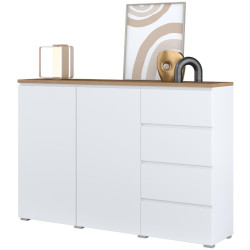 Тумба Helvetia Modo 247VOJ45 (White/Mauvella Oak) Thumb