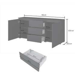 Тумба Helvetia Modo 24W3OJ26 (Black Onyx) Thumb