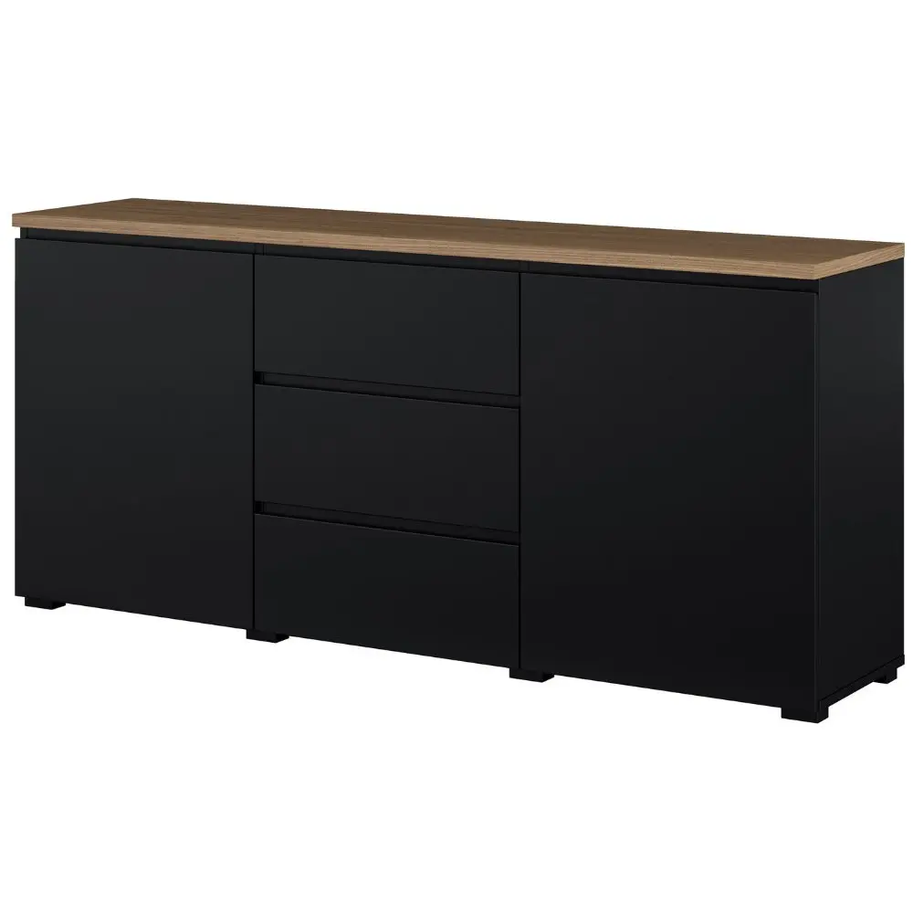 Тумба Helvetia Modo 24W5OJ26 (Black Onyks/Mauvella Oak) - 2