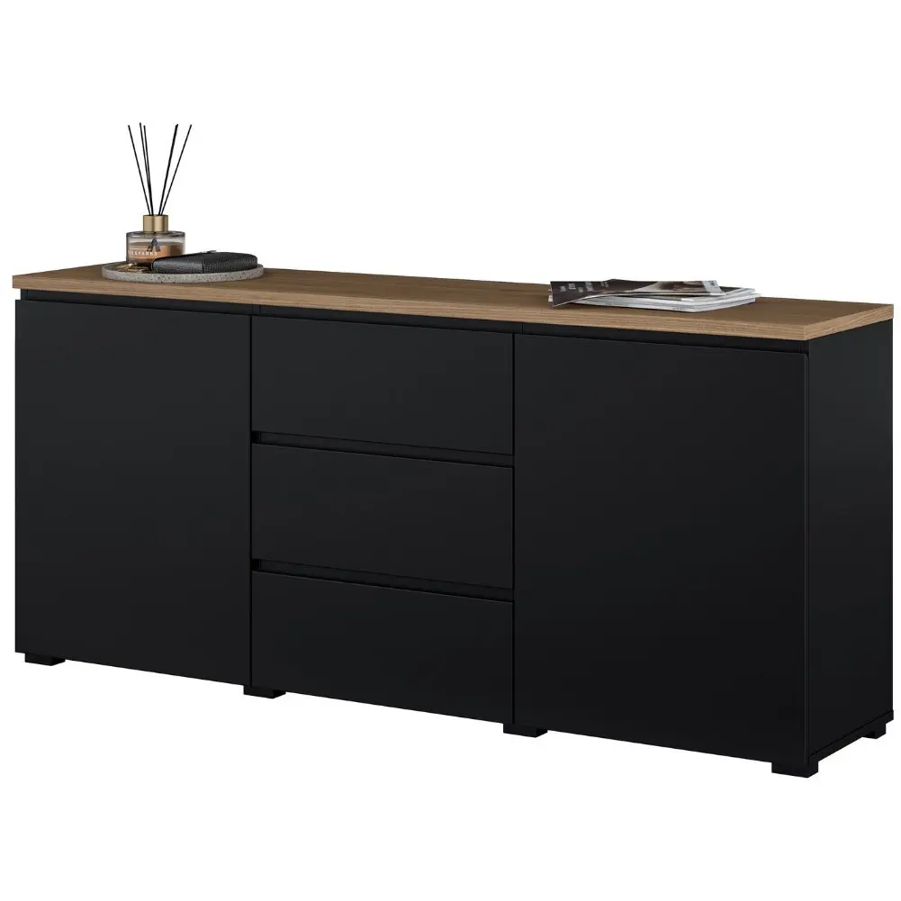 Тумба Helvetia Modo 24W5OJ26 (Black Onyks/Mauvella Oak) - 3