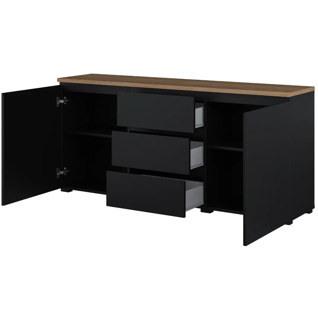 Тумба Helvetia Modo 24W5OJ26 (Black Onyks/Mauvella Oak) - 4