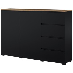 Тумба Helvetia Modo 24W5OJ45 (Black Onyks/Mauvella Oak) Thumb