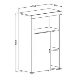Tumba Helvetia Nela №44 1D (Matera/Old Style Mix Planked-Old Wood) Thumb
