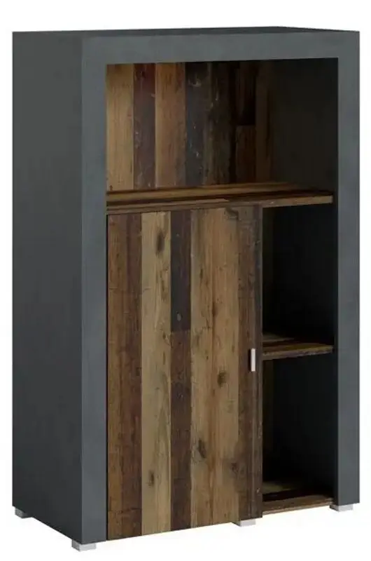 Tumba Helvetia Nela №44 1D (Matera/Old Style Mix Planked-Old Wood)