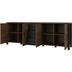 Тумба Helvetia Olin №25 4D3S (Okapi Walnut/Black) Thumb