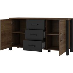 Тумба Helvetia Olin №26 2D3S (Okapi Walnut/Black) Thumb