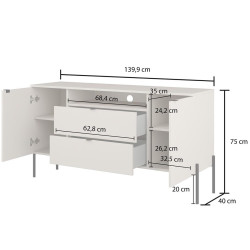 Tumba Helvetia ORE 24LKOG26 (Lindberg Oak/Cashmere) Thumb