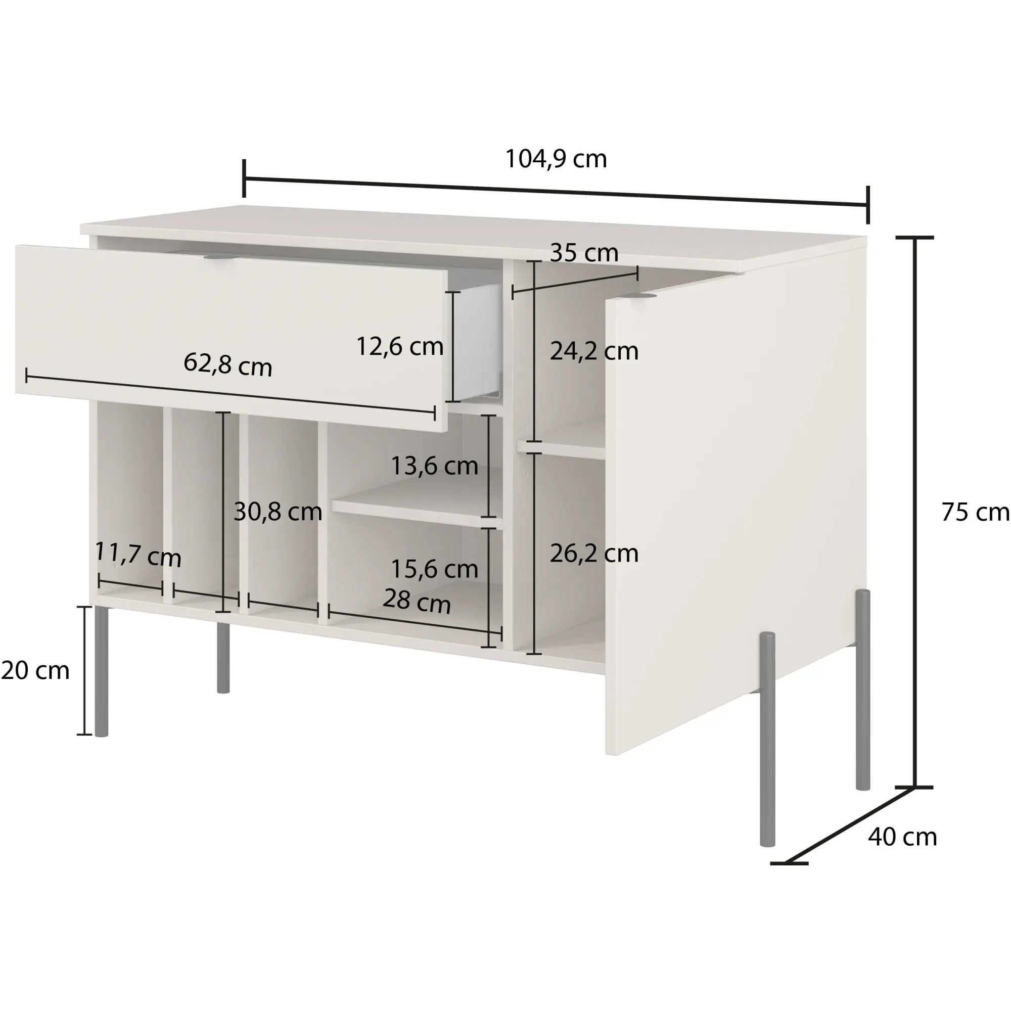 Tumba Helvetia ORE 24LKOG45 (Lindberg Oak/Cashmere) - 5