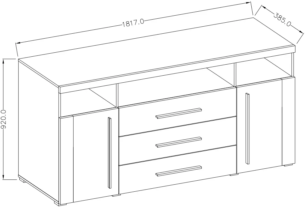 Тумба Helvetia Roger 22N2ZH25 (Wotan Oak/Black Matte)