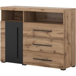 Тумба Helvetia Roger 22N2ZH47 (Wotan Oak/Black Matte) Thumb