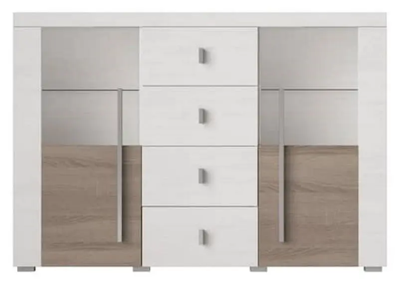 Тумба Helvetia Roger №26 2D4S (Andersen Pine/Sonoma Oak Truffle) - 2