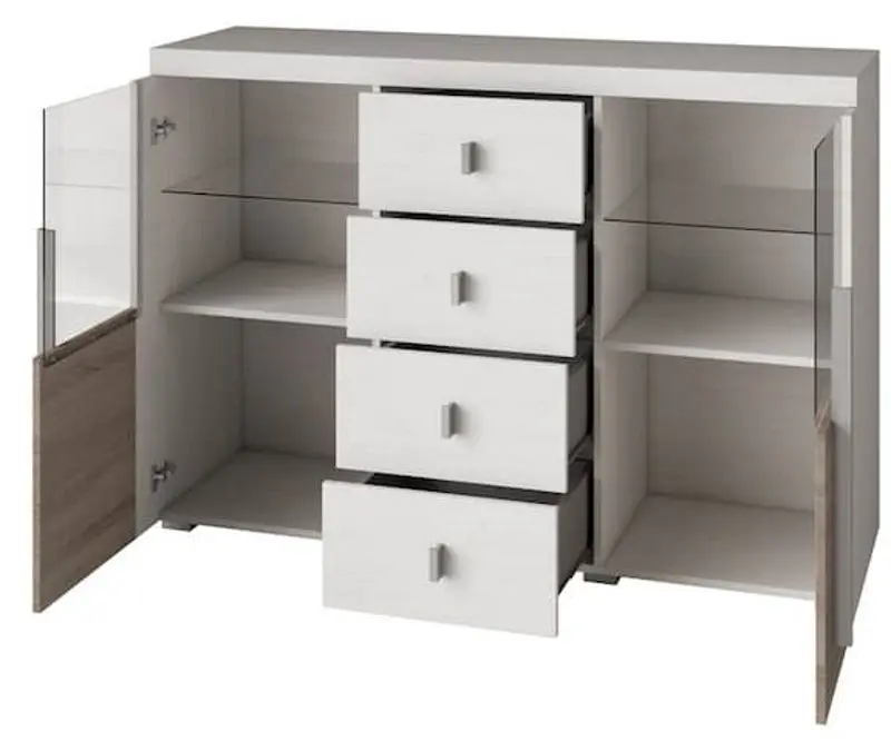 Тумба Helvetia Roger №26 2D4S (Andersen Pine/Sonoma Oak Truffle) - 3