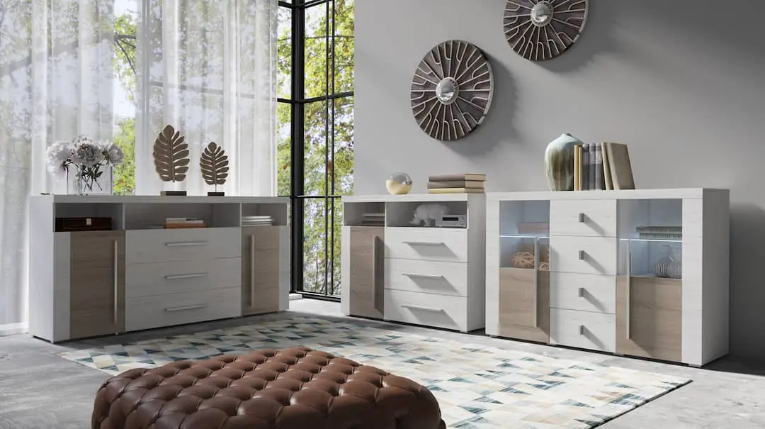 Тумба Helvetia Roger №26 2D4S (Andersen Pine/Sonoma Oak Truffle) - 4