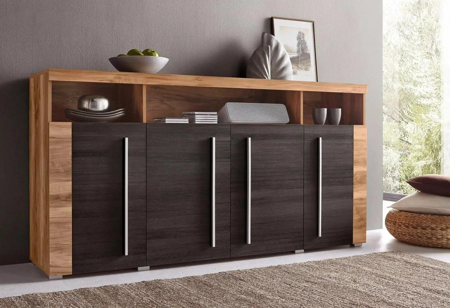 Тумба Helvetia Roger №28 4D (Satin Walnut/Touchwood)