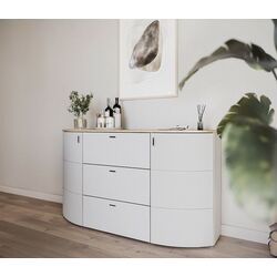 Tumba Helvetia Sambuca 2D3SZ 160 cm (Evoke Oak/Grey)