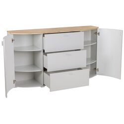 Tumba Helvetia Sambuca 2D3SZ 160 cm (Evoke Oak/Grey) Thumb