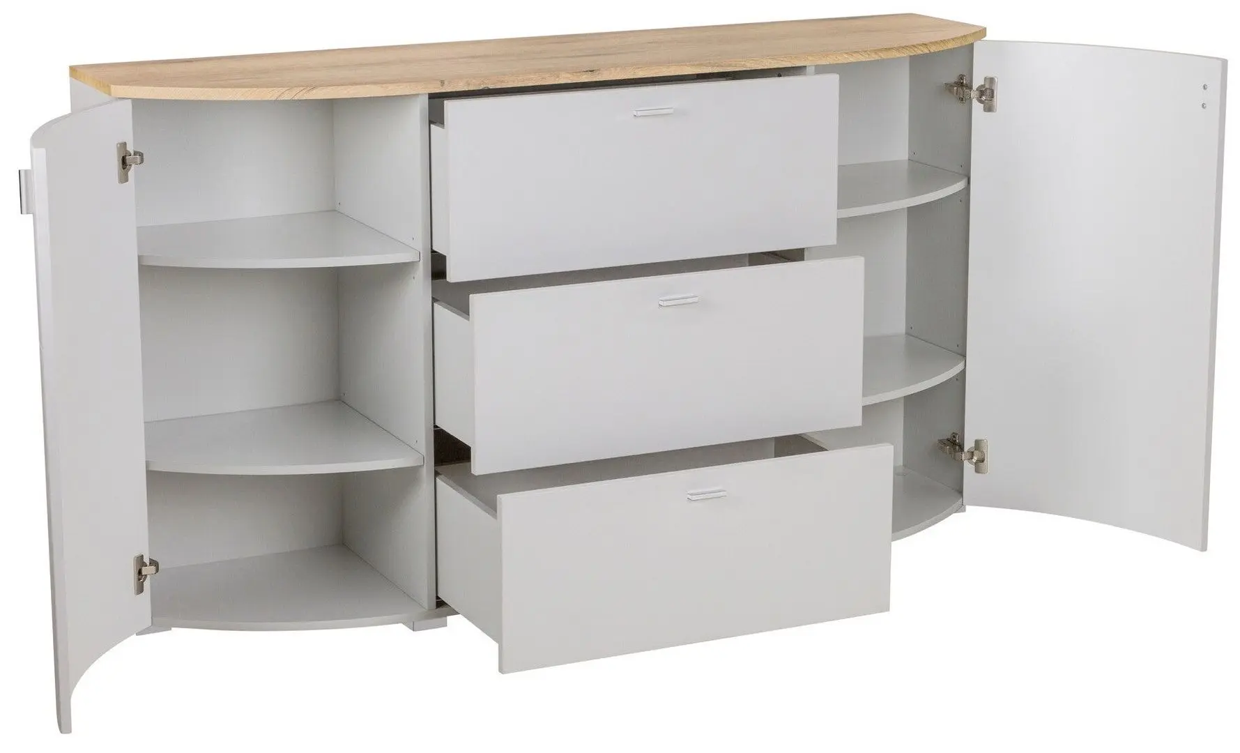 Tumba Helvetia Sambuca 2D3SZ 160 cm (Evoke Oak/Grey)