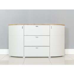 Tumba Helvetia Sambuca 2D3SZ 160 cm (Evoke Oak/Grey) Thumb