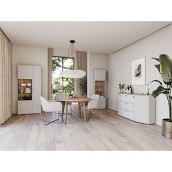 Tumba Helvetia Sambuca 2D3SZ 160 cm (Evoke Oak/Grey) Thumb