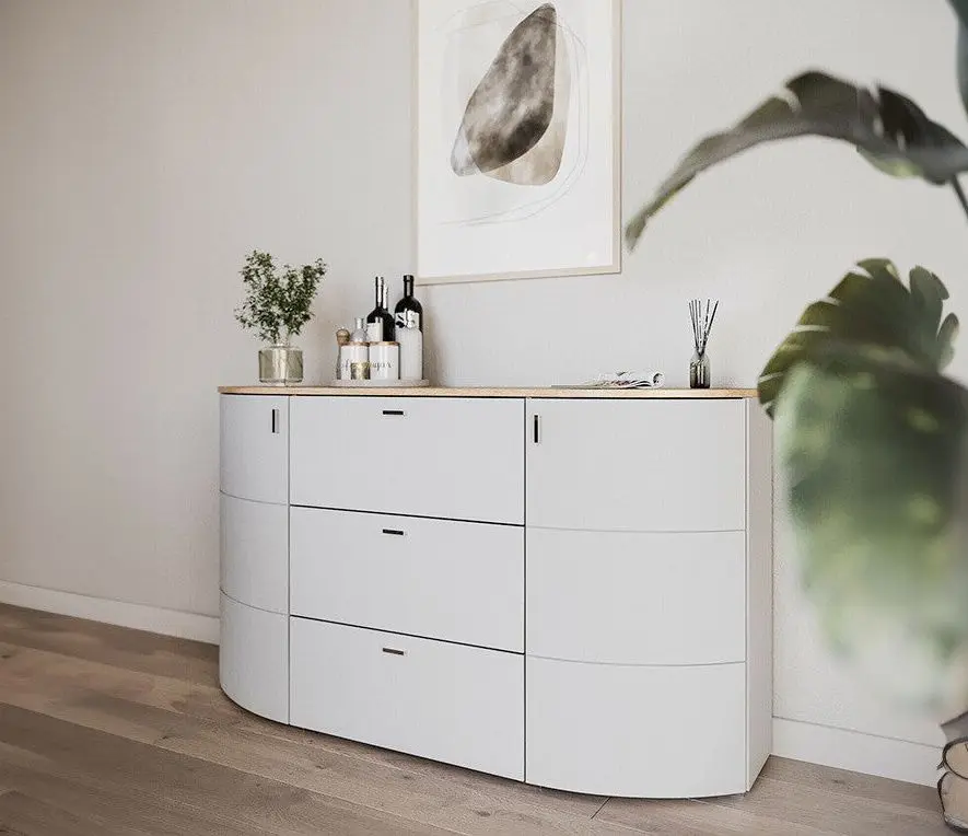 Tumba Helvetia Sambuca 2D3SZ 160 cm (Evoke Oak/Grey)