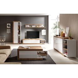 Tumba Helvetia Sintra №43 3D (Samdal Oak/White/White Gloss) Thumb