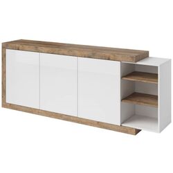 Tumba Helvetia Sintra №43 3D (Samdal Oak/White/White Gloss)