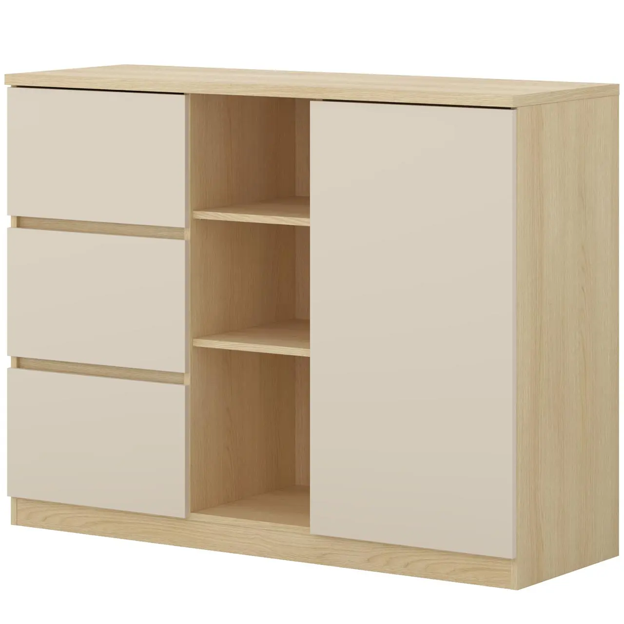 Тумба Helvetia Terra 24LBON27 (Lindberg Oak/Sand Beige) - 2