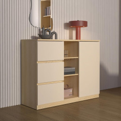 Тумба Helvetia Terra 24LBON27 (Lindberg Oak/Sand Beige)