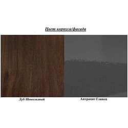 Tumba Helvetia Tisaro №26 2D2S (Chocolate Oak/Anthracite Gloss) Thumb