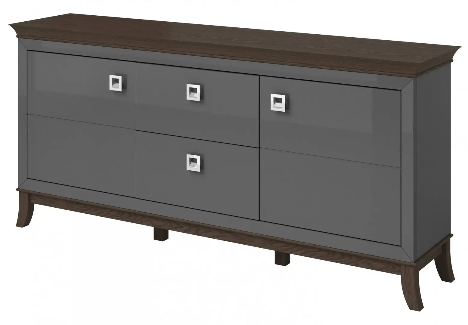 Tumba Helvetia Tisaro №26 2D2S (Chocolate Oak/Anthracite Gloss)