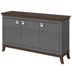 Tumba Helvetia Tisaro 3D (Anthracite Gloss/Chocolate Oak) Thumb