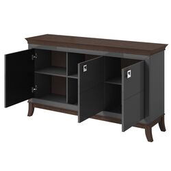 Tumba Helvetia Tisaro 3D (Anthracite Gloss/Chocolate Oak) Thumb