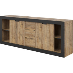 Tumba Helvetia Tudor 24WSNZ25 (Samdal Oak/Black Matte) Thumb