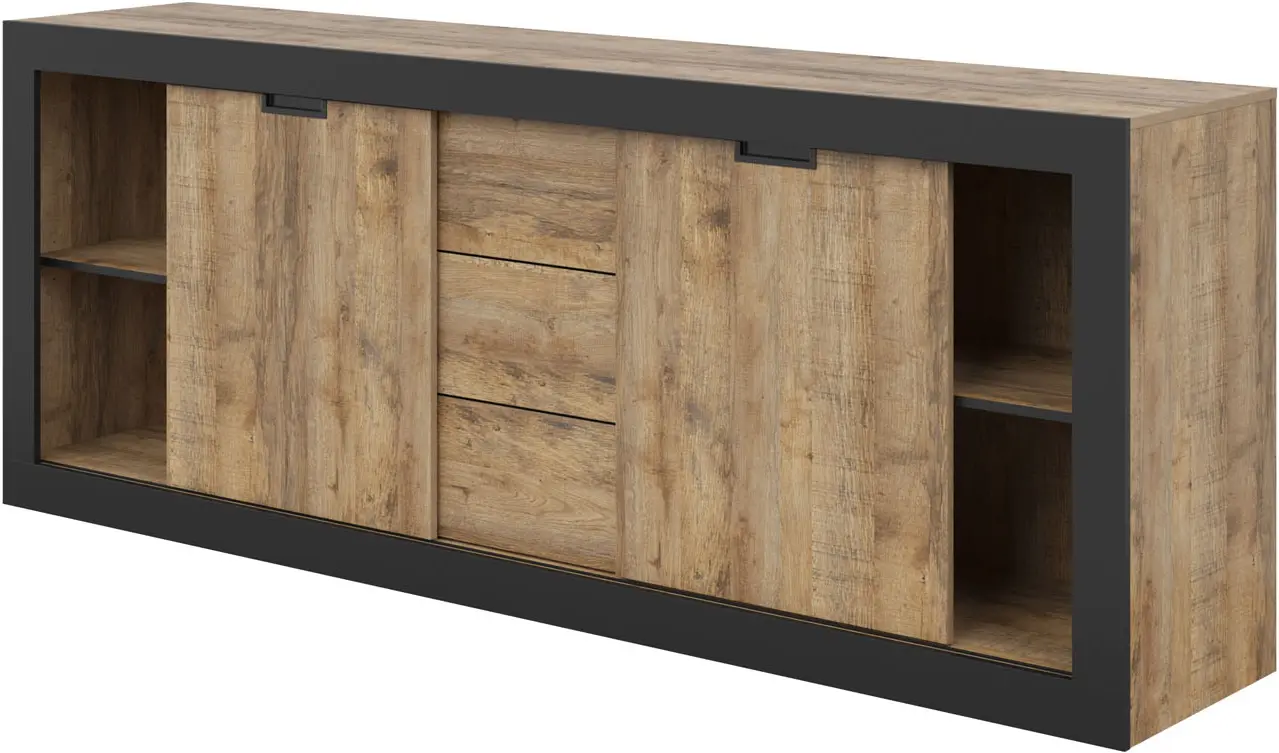 Tumba Helvetia Tudor 24WSNZ25 (Samdal Oak/Black Matte)