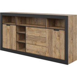 Tumba Helvetia Tudor 24WSNZ43 (Samdal Oak/Black Matte) Thumb