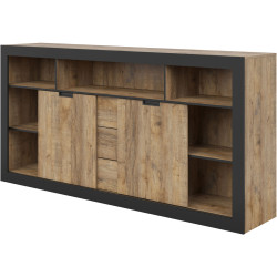 Tumba Helvetia Tudor 24WSNZ43 (Samdal Oak/Black Matte) Thumb