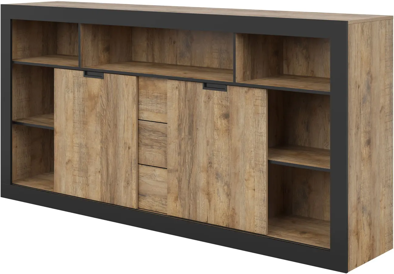 Tumba Helvetia Tudor 24WSNZ43 (Samdal Oak/Black Matte)