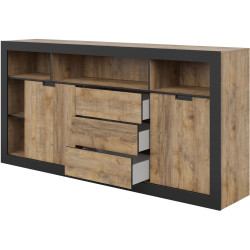 Tumba Helvetia Tudor 24WSNZ43 (Samdal Oak/Black Matte) Thumb