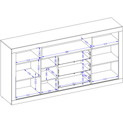 Tumba Helvetia Tudor 24WSNZ43 (Samdal Oak/Black Matte) Thumb