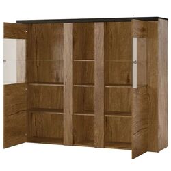 Tumba-vitrina Helvetia Larona №46 2D (Lefkas Oak/Touchwood) Thumb