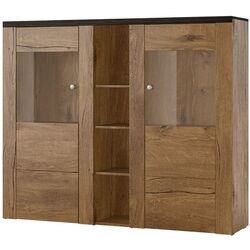 Tumba-vitrina Helvetia Larona №46 2D (Lefkas Oak/Touchwood)