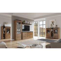 Tumba-vitrina Helvetia Larona №46 2D (Lefkas Oak/Touchwood) Thumb