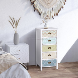 Комод Homcom 831-156 (White)