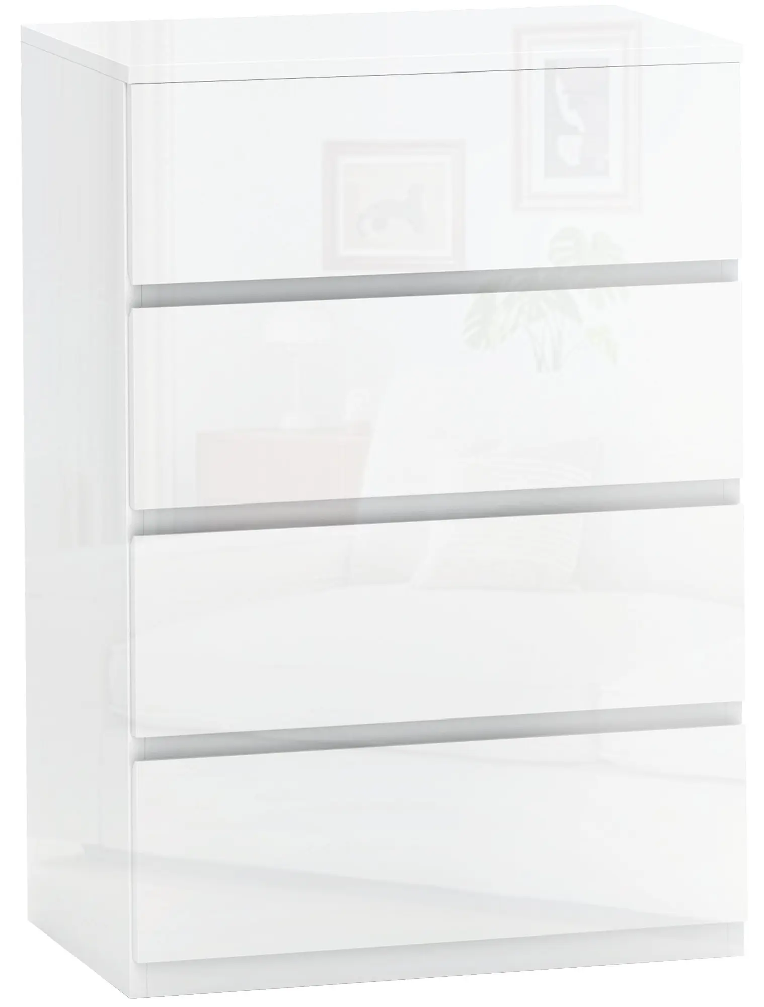 Comoda Homcom 831-337V88WT (White Gloss) - 2
