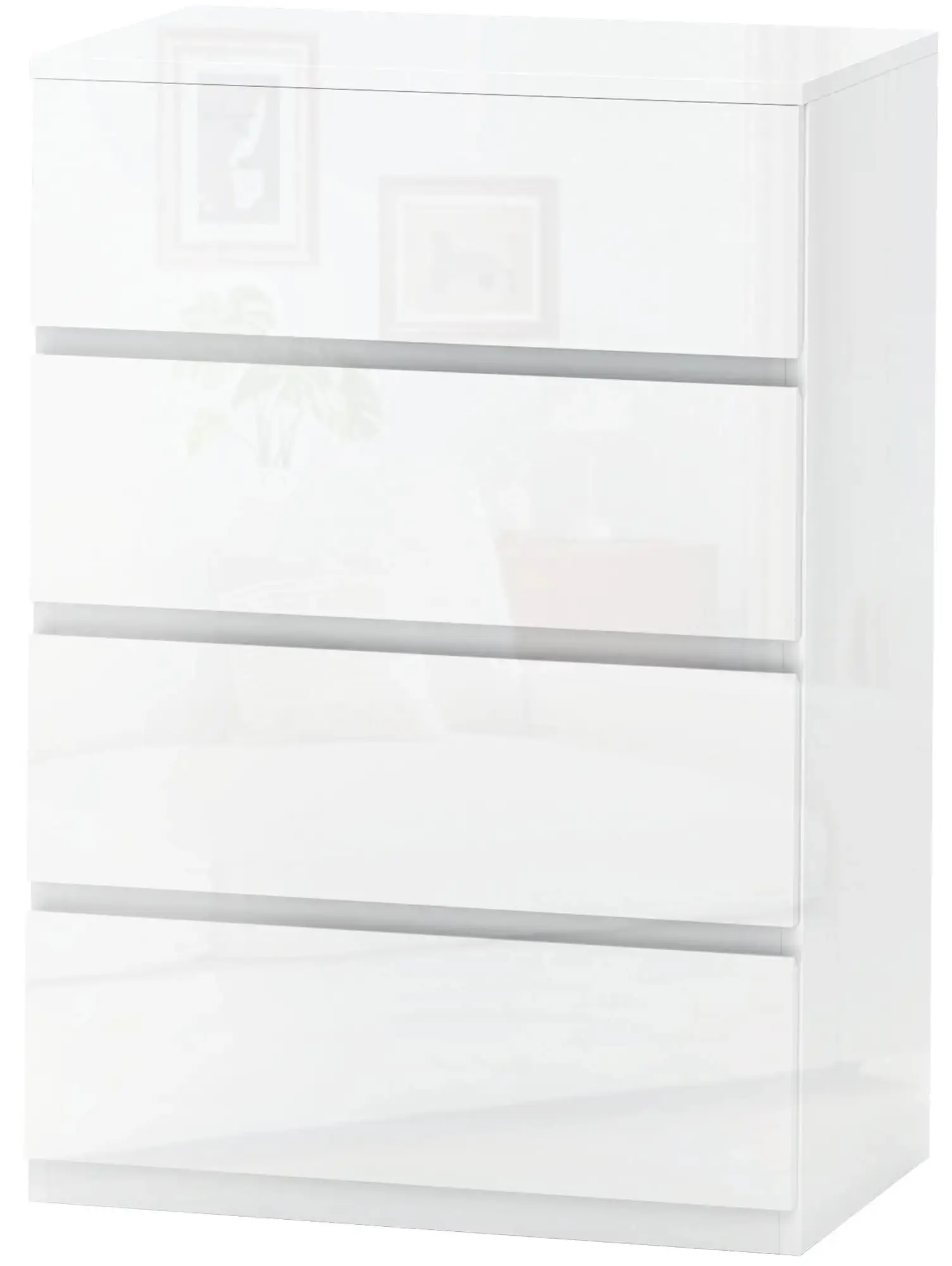 Comoda Homcom 831-337V88WT (White Gloss) - 3