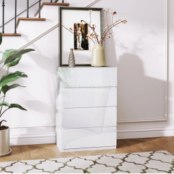Comoda Homcom 831-337V88WT (White Gloss)