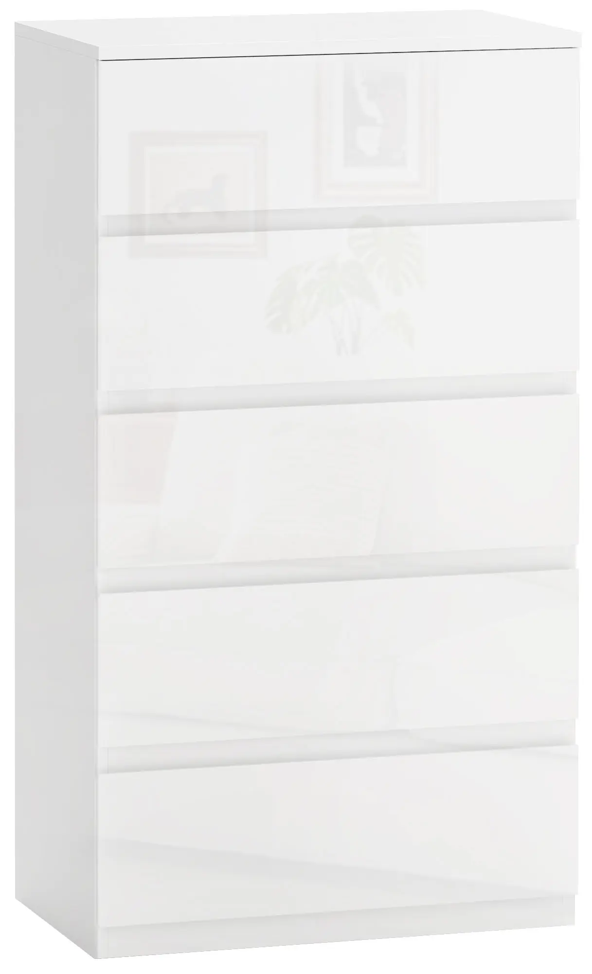 Комод Homcom 831-337V8AWT (White Gloss) - 2