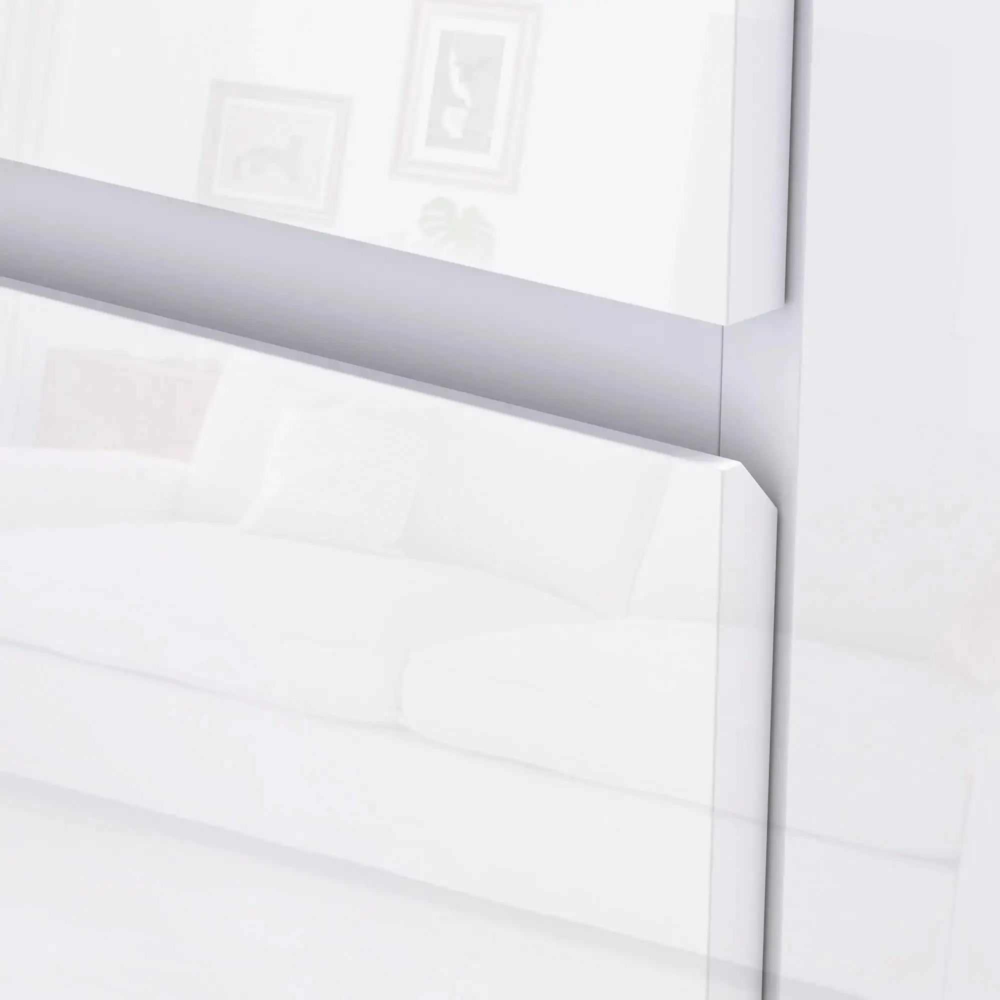 Комод Homcom 831-337V8AWT (White Gloss) - 5